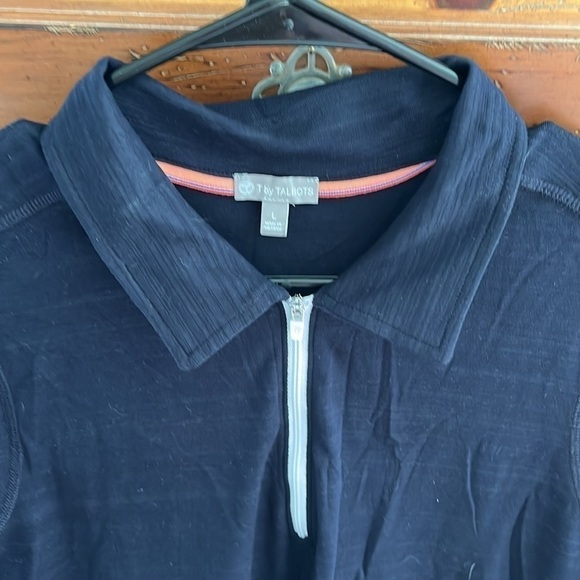 T by Talbots Women’s Navy Blue Sleeveless Polo Shirt Size Large NWOT - Picture 3 of 7
